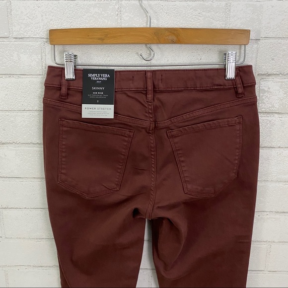 LAST CHANCE ✨ SIMPLY VERA Raspberry MC Flex Skinny Pant - Picture 8 of 10